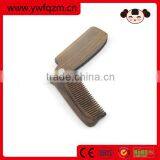 Pocket size wooden beard v comb