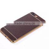 Litchi Leather Cover for Iphone 7 Plus, for Iphone 7plus Electroplate Tpu Case Cover Leather Case thumbnail-5