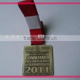 custom squre metal sports medal for marathon