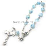 Glaze Small Heart Rosary,religious Rosary Decate , Glass Beaded Rosary thumbnail-5
