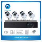 new products outdoor 720p / 1080p ip dvr system , 4 channel onvif nvr kit