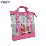 Transparent Large Portable Pvc Bag With Zip Lock for Ladies Cosmetic Storage thumbnail-2