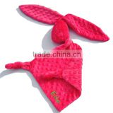 ABC-TEX Hot Pink Comfortable Plush Bunny Customize Name Security Blanket