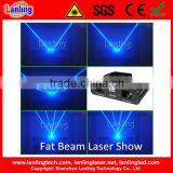 Fat Beam Blue Laser Light Show
