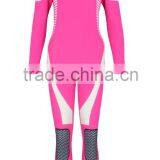 (Hot Selling)Women's Long Sleeve Pink Colour Neoprene WetSuits