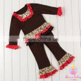 Wholesale Fall Clothes With Cotton Ruffle ,baby's Clothing Sets thumbnail-4