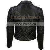 Women's Brando Biker Leather Jacket thumbnail-2