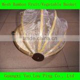 Bamboo Basket With Net Cover thumbnail-1