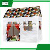 Wholesale OEM Durable Cotton Canvas Indoor Children Toy House Wood Kids Play Cubby House thumbnail-2