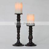 Ivory Flameless Pillar Candles With Timers thumbnail-2