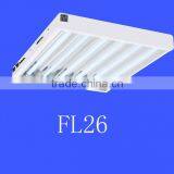 Indoor Gardening Greenhouse Standard T5 HO Fluorescent Grow Light Reflector Fixture With 2' 2feet 24W 6 Lamp Tube thumbnail-1