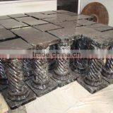 NATURAL BLACK ZEBRA MARBLE PEDESTALS thumbnail-2
