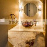 Professional Factory BACKLIT ONYX BATHROOM VANITYTOPS & SINKS thumbnail-3