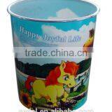 Color Printed Trash Can,Waste Bin Without Lid thumbnail-1