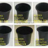 Made in China pp Material Black Tall 15 Gallon Nursery Pots
