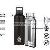 Double Wall Vacuum 37 oz Insulated 18/8 Stainless Steel BPA Free Water Bottle Stein Reusable and Food-grade thumbnail-2