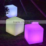 Light up Glow Led Cube Seat Used Outdoor Event Furniture Colorful RGB Led Cube Light Bar Chair thumbnail-3