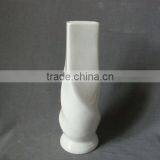 Elegant Wholesale Pure White Fish Shape Stoneware Bud Vase Small Decorative Flower Vase White Mini Bud Vase thumbnail-2