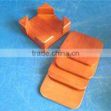 High Quality Painted Color Square Wooden Tea Cup Coasters thumbnail-5