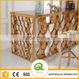 TH396-1 Marble Stainless Steel Rose Gold Dining Table thumbnail-3
