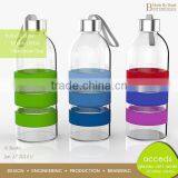 Outdoor Portalbe Soft Drink Glass Bottle Withe Cover Top thumbnail-3