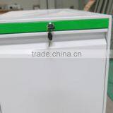 Steel Metal Hand-pull Sliding Desk Side Cabinet Table Storage Cabinet Cupboard thumbnail-3