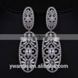 Wholesale Stock Small Order Fashion Women Hollow Garland Zircon Earrings thumbnail-2
