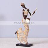 Unique Style Resin Black African Lady Dancing Figurines thumbnail-2