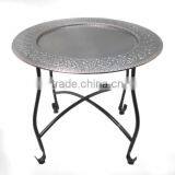 Round Embossed Coffee Table thumbnail-1