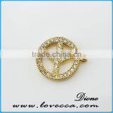 Latest Charm Design Mode of Copper Energy Pendant Wholesaler for Gold Plated Pendant Necklace in Mirco-pave Setting thumbnail-1