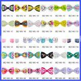 Large Bow /Cartoon Kids Grosgrain Boutique Ribbon Hair Bow / Lovely Cat Printing thumbnail-6