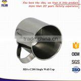Promotional Custom 200 ML Single Wall Stainless Steel Coffee Mug thumbnail-2