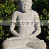 China Factory Supply Religious Fengshui Marble Meditating Buddha Lava Stone Statues thumbnail-2