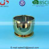 Quality Plating Gold / Copper Ceramic Plant Pots With Saucer thumbnail-1