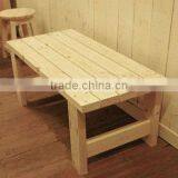Custom Handmade Wooden Bar Stool Pine Solid Wooden Stool CN thumbnail-3