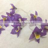 20 Battery Powered LED Purple Orchid Fairy Lights for Party and Decoration thumbnail-5