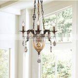 New Arrival Classic European Baroque Style Antique Golden Brass Pendant Light, Chandelier for Bedroom BF12-05254h thumbnail-5