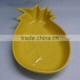 Stoneware Pineapple Design Dishes Plates thumbnail-1