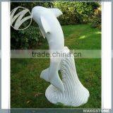 Garden Statue Cute Stone Dolphin Sculpture thumbnail-2