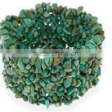 3-8mm Green Turquoise Chip Bangle thumbnail-1
