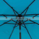 Classic Blue Fabric Outdoor Patio Market Umbrella thumbnail-3