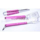BQ-0441 3pcs Pink Bbq Tool Set thumbnail-1