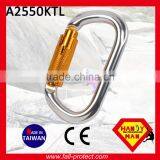 Twist Lock 25KN O Type Climbing Aluminum Carabiner With CE Certificate thumbnail-1