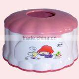 Round Decorated Paper Tissue Box For Hospital,Hotel thumbnail-1