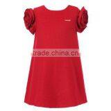 Fashion Flower Girls Dress With Flower Sleeve, Kids Ball Gown Dress thumbnail-1