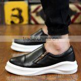 2015 New Style Fashion Leather Casual Shoes Men Best Quality Made in China, Hot Sell Adults Casual Leather Shoes Fashion Zipper thumbnail-2