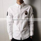 2015 Fashionable 100% Cotton Shirt Embroidered Shirt for Men thumbnail-2