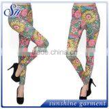 Latest Designs 92% Polyester 8% Spandex Clothing Bulk Wholesale Leggings 2017 thumbnail-1