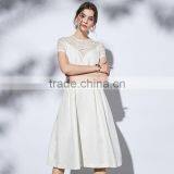 Maxnegio Supreme Clothes Wholesale Pleated Maxi Woven Midi Dress thumbnail-3