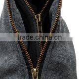 2-Layer Hooded Long Sleeve 2-Layer Zipper Pure Cotton Coat for Women thumbnail-5